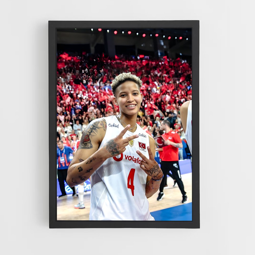 Poster Dunk dans l'Amitié – affiche Volleyball (vue 2)